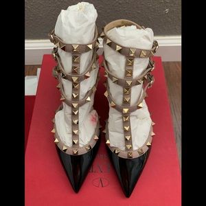 Valentino rock studs kitten heels